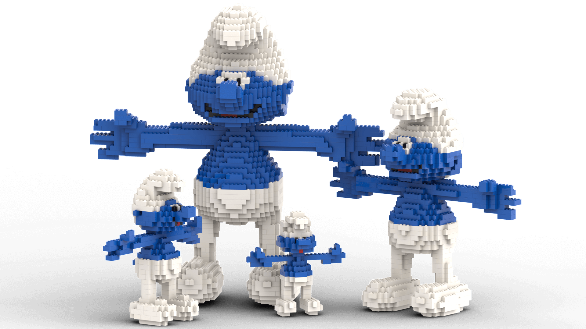 Smurf lego family 01
