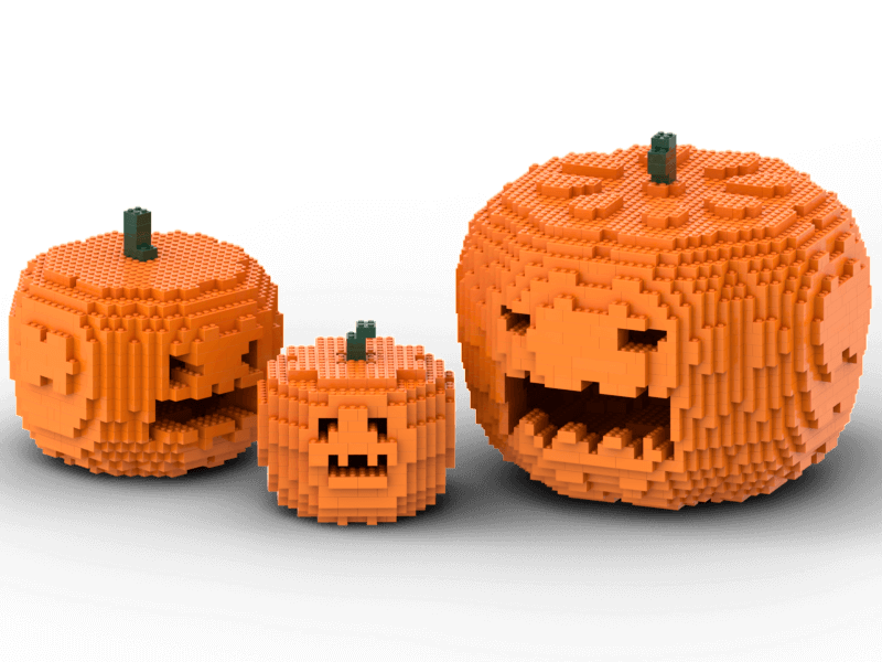 Pumpkin lego family