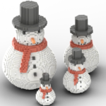 snowman qbricks family 01