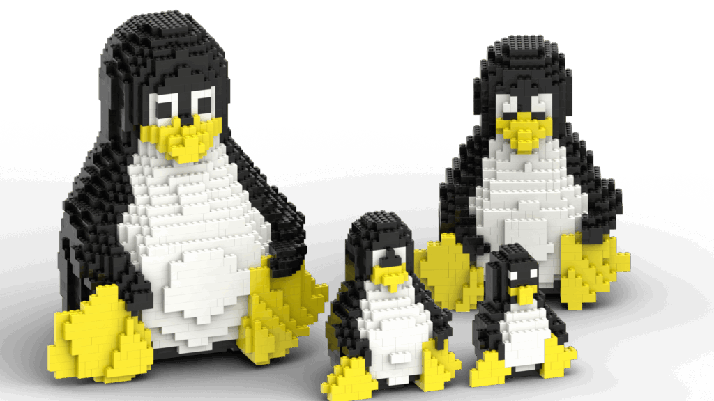 penguin qbricks family 2
